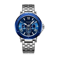 real multi functions julius mens watch hours epson movt business bracelet stainless steel boys birthday christmas gift box