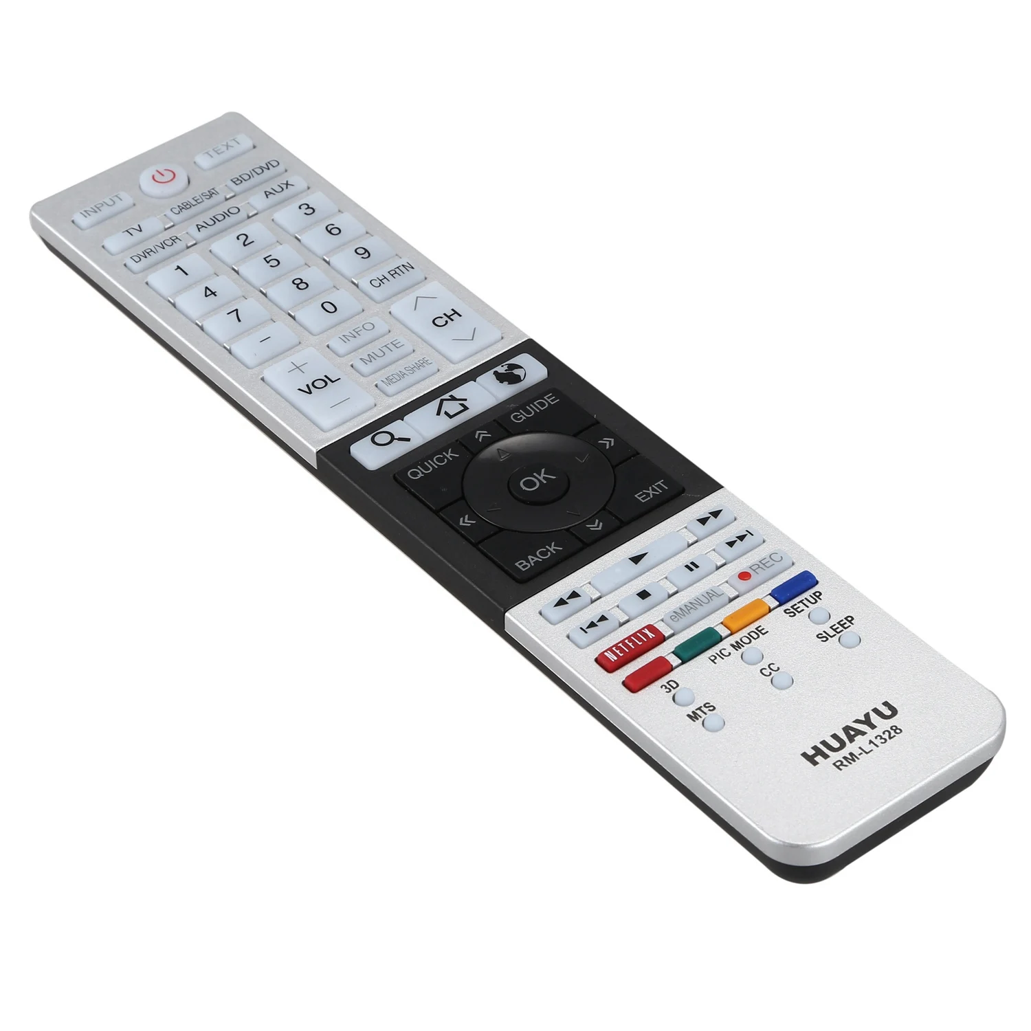 HUAYU Rm-L1328 совместим с дистанционным управлением Toshiba Tv 58L7350U 58L9300 58L9300U 65L7350U 65L9300 65L9300U