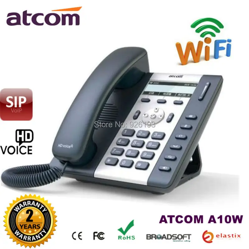 20 шт./лот A10W 1 SIP WIFI телефон начального уровня бизнес беспроводной IP HD голос