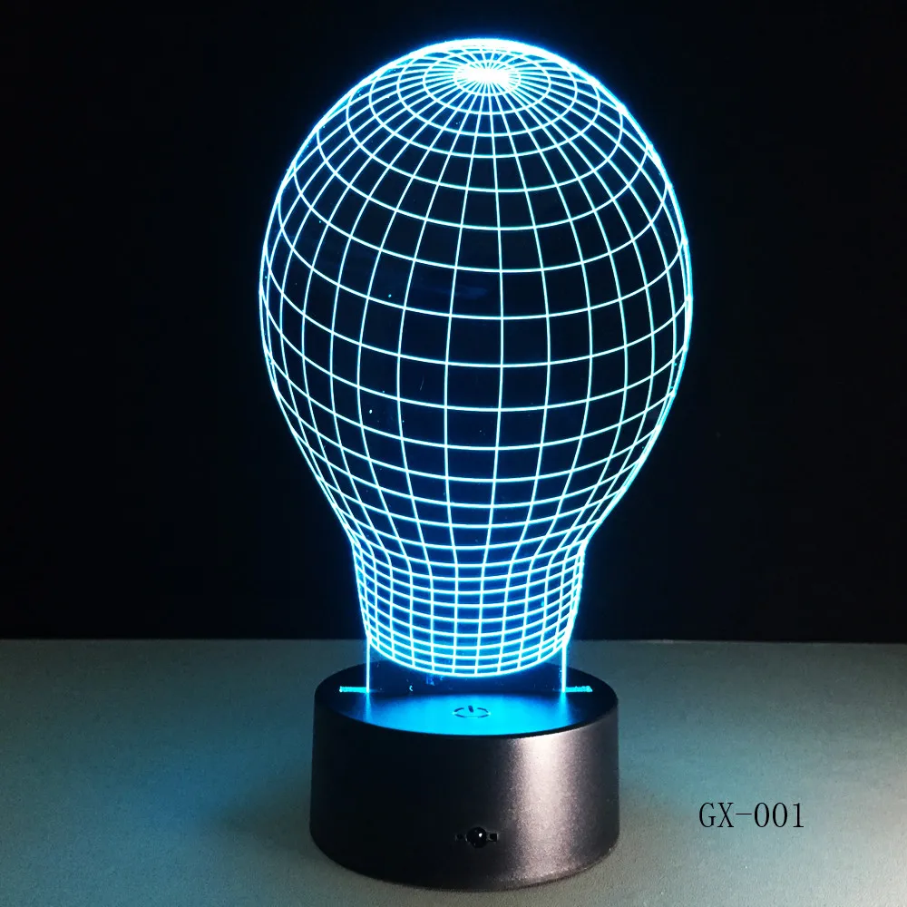 Художественная лампа абстракции 3D USB ночник красочный светодиодный настольный светильник лампа для дома спальни свадебное украшение от AliExpress WW