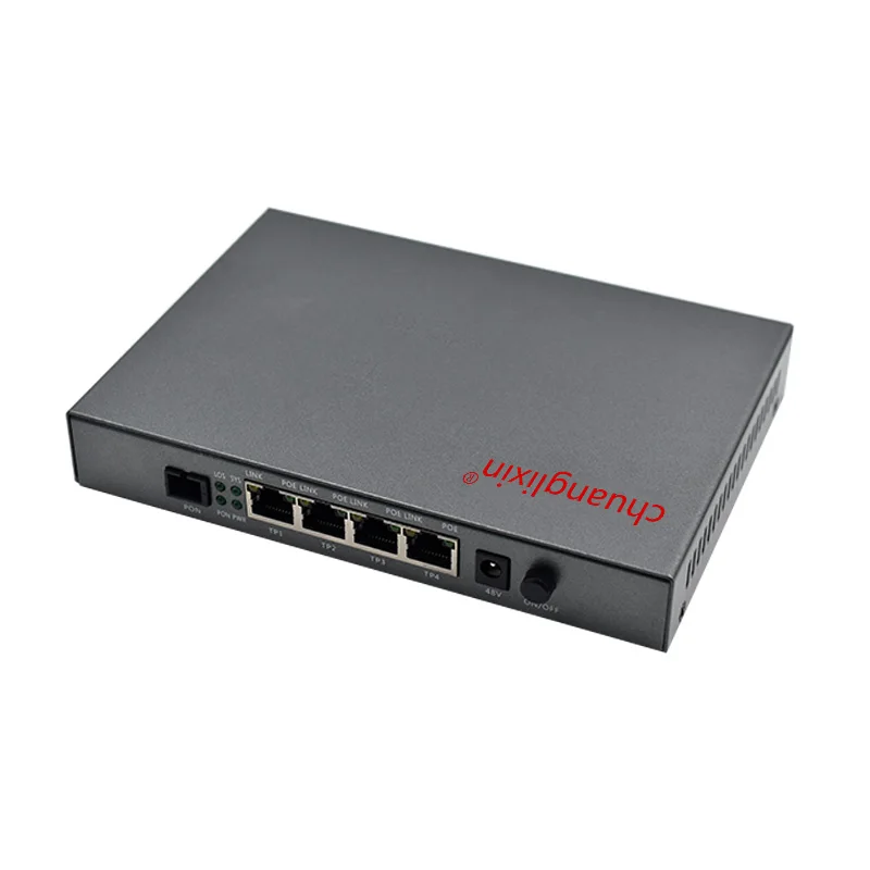 Chuanglixin EPON ONU FTTH 4FE POE 48В источник питания 1 порт 25 г|Оптоволоконное оборудование| |