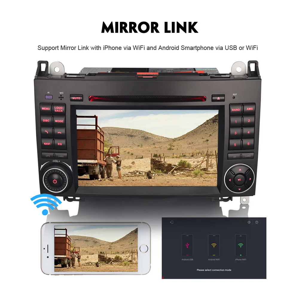 DAB + Android 8 1 Авторадио WiFi 4G GPS Радио DVD BT Автомобильный мультимедийный плеер для Mercedes