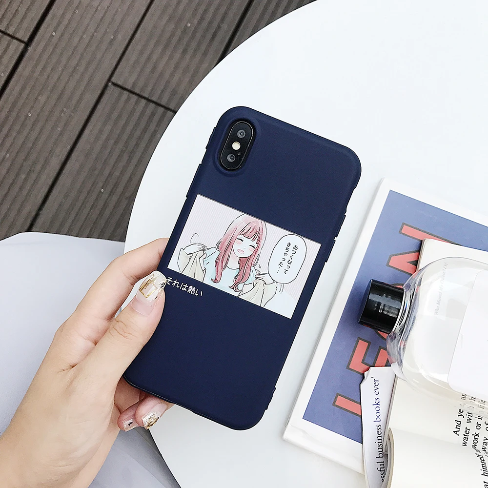 Чехол для iPhone XR с рисунком девочек матовый защитный чехол защитой от пальцев