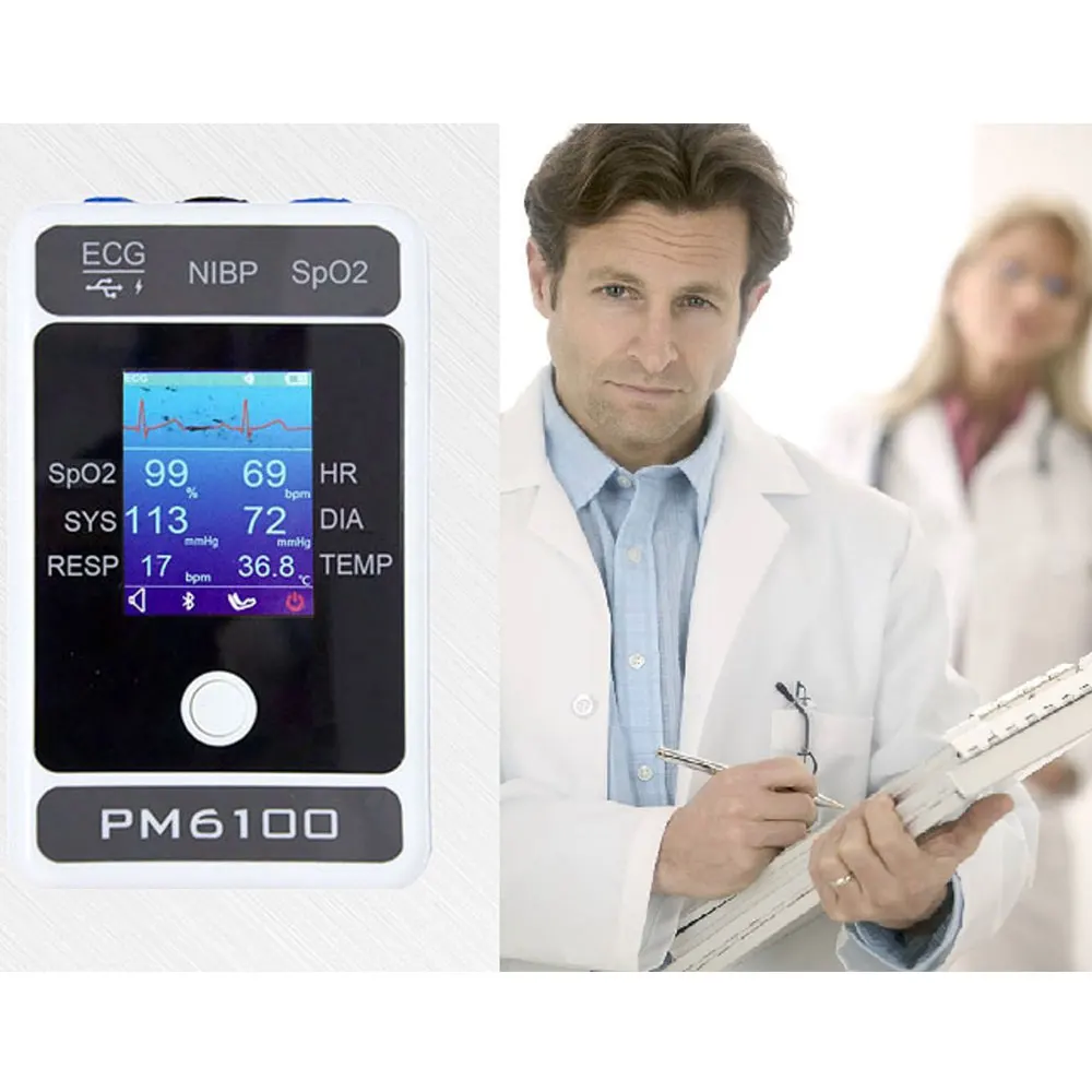 Тип ЖК-экран Шесть Параметров Bluetooth ЭКГ артериального давления Пульс частота