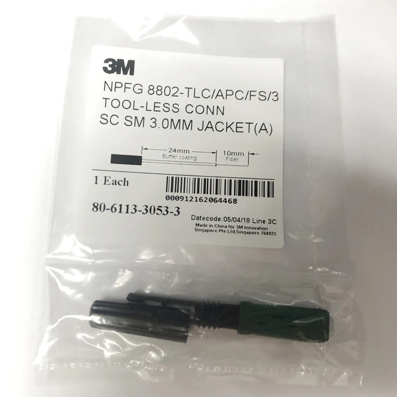Бесплатная доставка 10 шт./лот быстрый соединитель 3 м NPFG 8802-TLC/APC/FS/3 SC APC Одномодовый