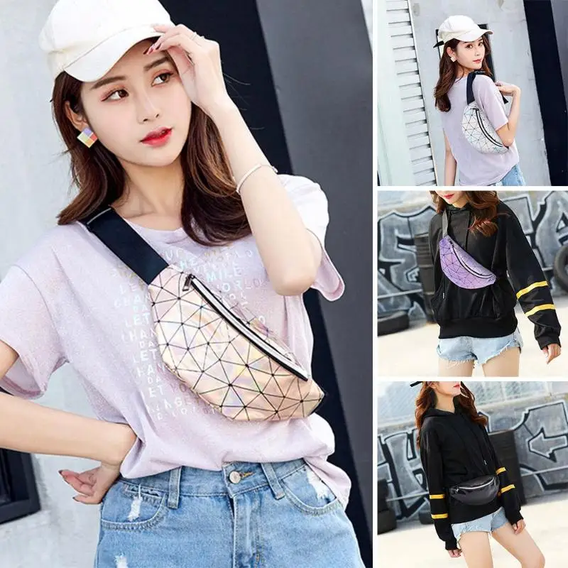 Сумка женская с геометрическим рисунком голографическая 2019|Сумки ручками| |