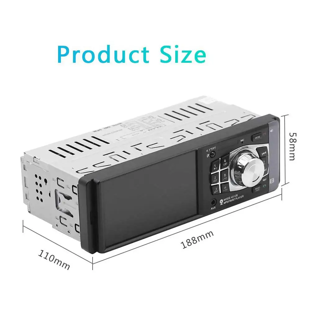 4 1 В DIN автомобильный MP5 плеер Bluetooth fm-передатчик стерео радио HD экран Mp3 Hands-free