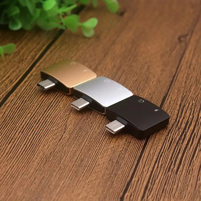 Наушники 2 в 1 адаптер Тип C до 3 5 мм Aux аудио кабель USB разъем гарнитура зарядный для