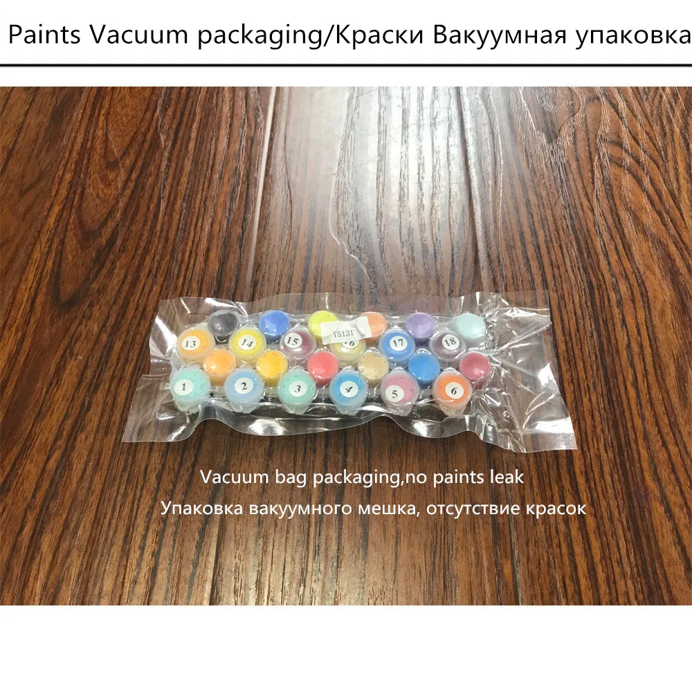 DIY PBN Парижская башня Arcylic живопись по номерам на холсте в рамке настенные картины