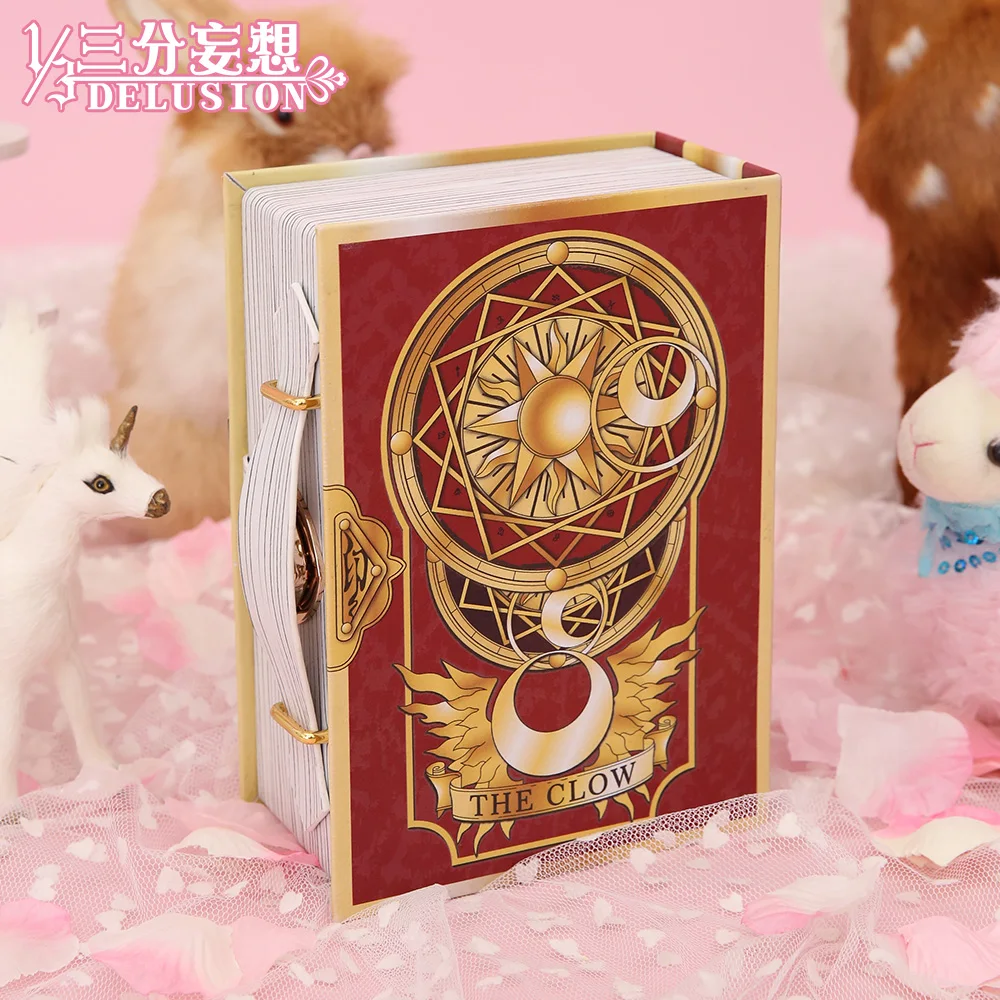1/3 Delusion card captor Сакура косметичка розовый кожаный держатель сумки амулеты косплей