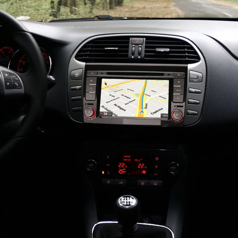 Android 8 1 Авторадио 2 Din GPS DVD NAVI WiFi 4G OBD2 Bluetooth DAB + DVB-T2 для FIAT BRAVO 2007-2014 | Автомобили и