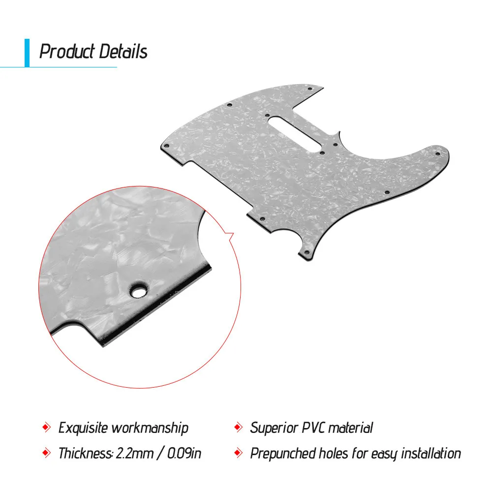 Электрогитара Pickguard 3 слойная гитарная накладка с отверстием для подъема одной