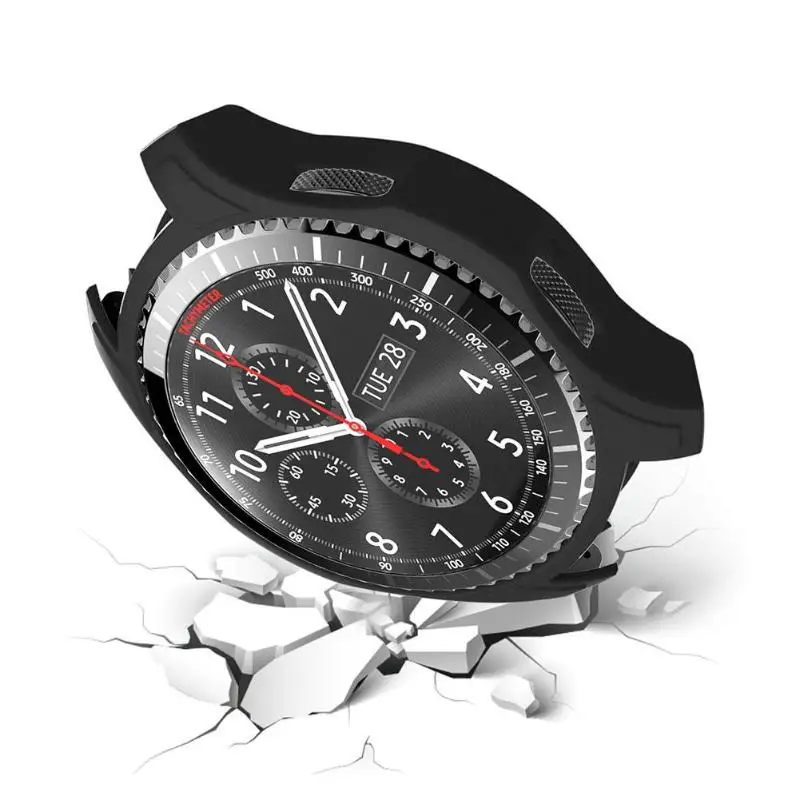 Портативный Силиконовый чехол для часов защитный защитная рамка Samsung GearS3 Frontier Smart