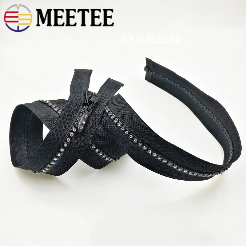 Meetee 5 # разъемная застежка-молния с открытым концом 60/70/80 см закрыты хвост 15/20 со