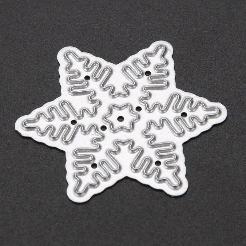 4 шт./компл. резки снежинки Рождественские штампы металлические трафареты для DIY