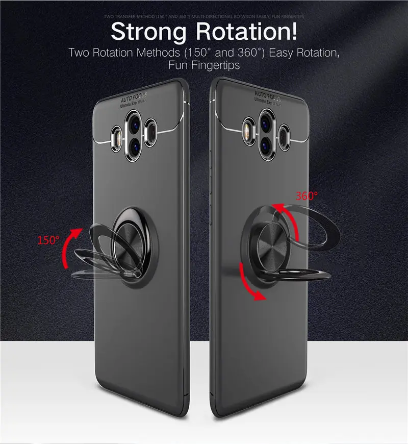 Huawei Mate 10 ALP L29 L09 Case Mate10 Cover Silicone for ALP-L29 ALP-L09 Magnetic Car Holder Ring TPU Cases | Мобильные телефоны и