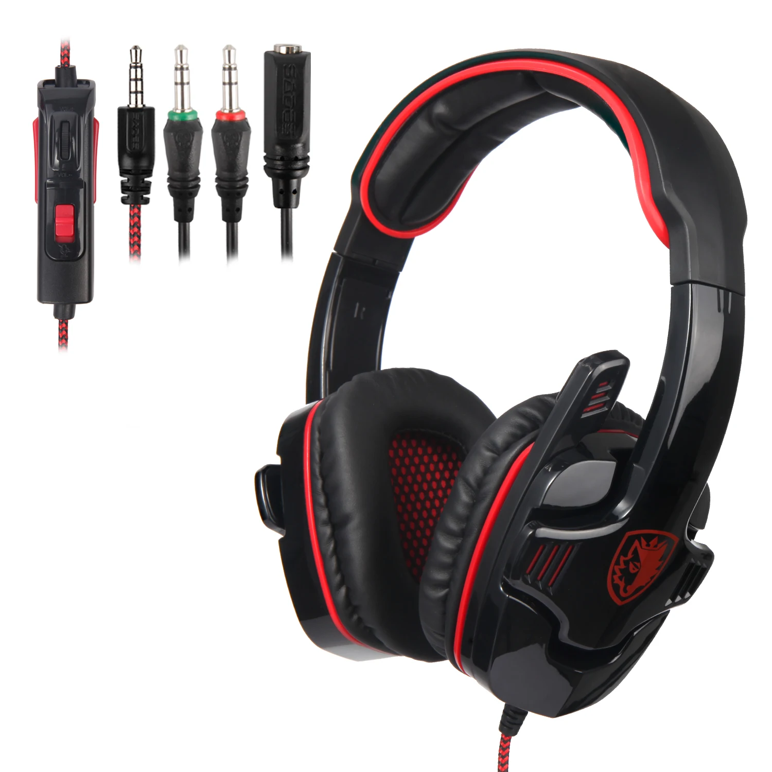 PS4 наушники SA 708GT SADES игровая гарнитура для ПК/ноутбук/Xbox 360 с микрофоном цвета: