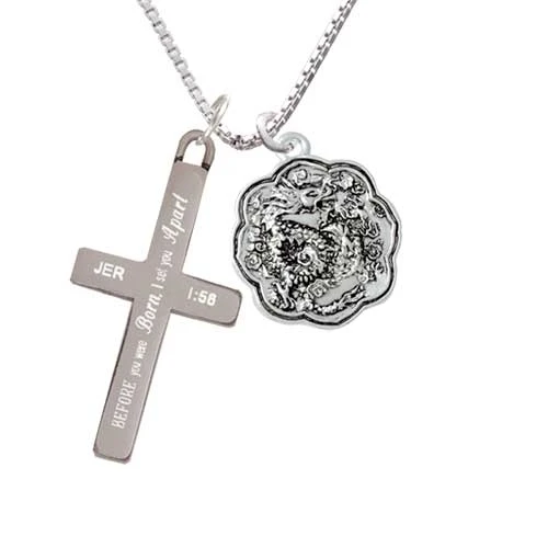 Дракон и Феникс медальон-я раздал вам-крест ожерелье | Украшения аксессуары