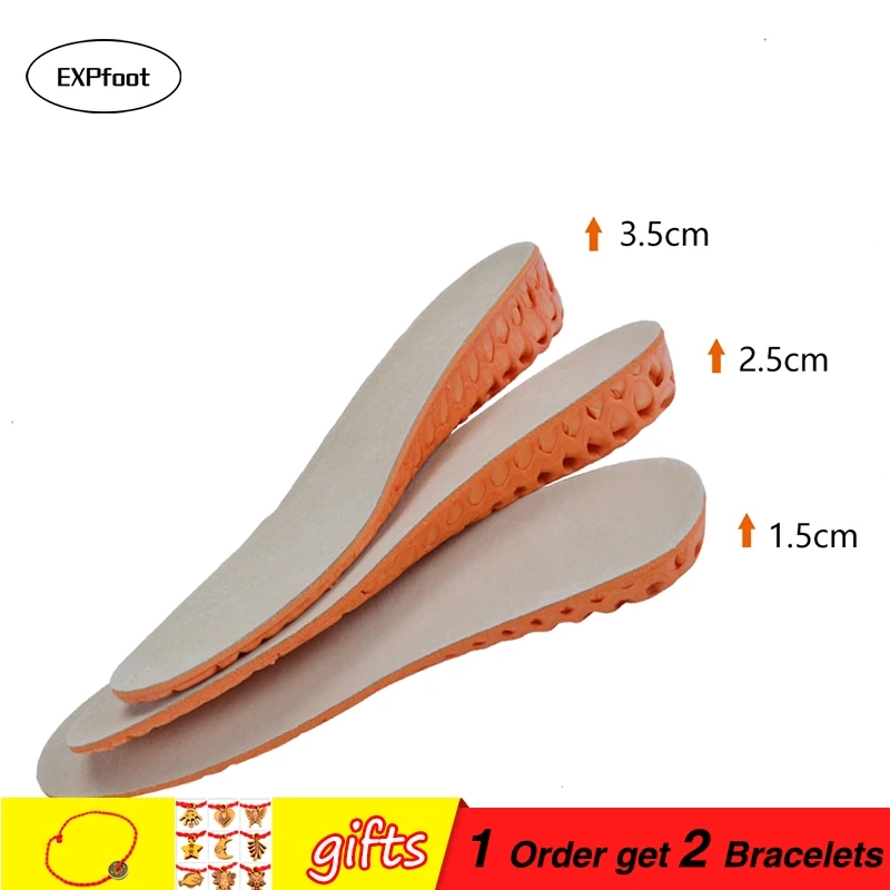 

Стельки из свиной кожи для мужчин и женщин, увеличивающие рост, уход за ступнями