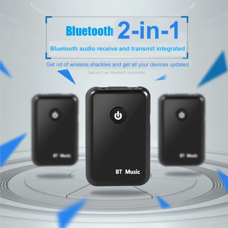 VAORLO 2 в 1 Bluetooth передатчик приемник для ТВ и автомобиля 4 беспроводной адаптер 3 5 мм