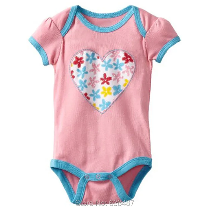 

100% Combed Cotton New 2019 Branded Newborn Baby Girls Clothing Clothes Summer Bebe Bodysuti Creeper Jumpsuit Short Sleeve Girls