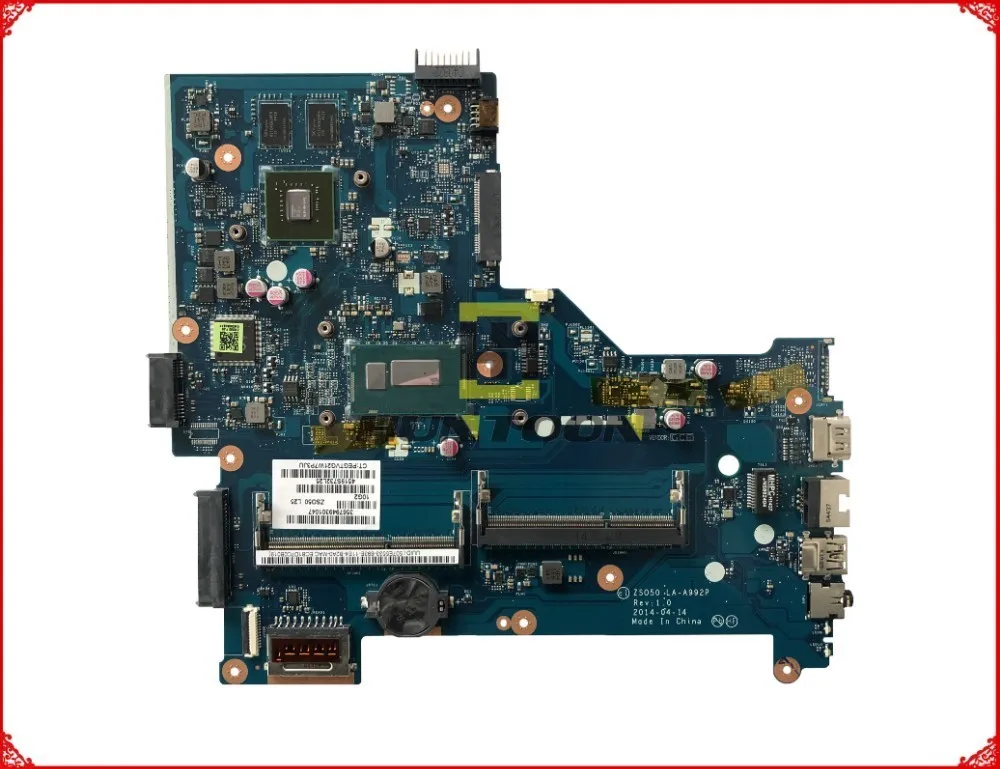 Высококачественная материнская плата для ноутбука HP Pavilion 15 R ZS050 LA A992P SR1EF 764106 M 2 ГБ