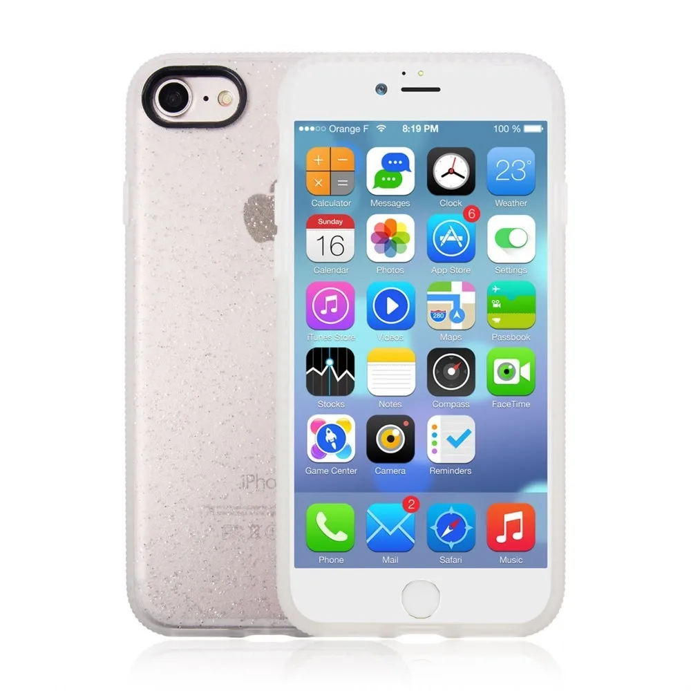 2019 Блестящие модные чехлы с жидким песком для iPhone 7 7Plus блестками динамичные