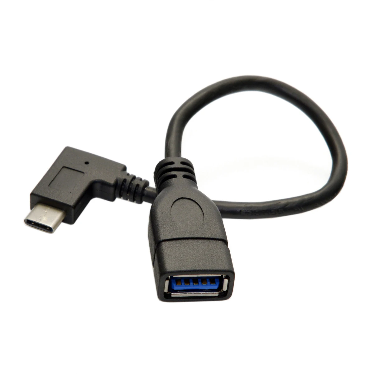 

Jimier 90 Degree Right Angled USB-C USB 3.1 Type C Male to A Female OTG Data Cable for Tablet Mobile Phone 20cm