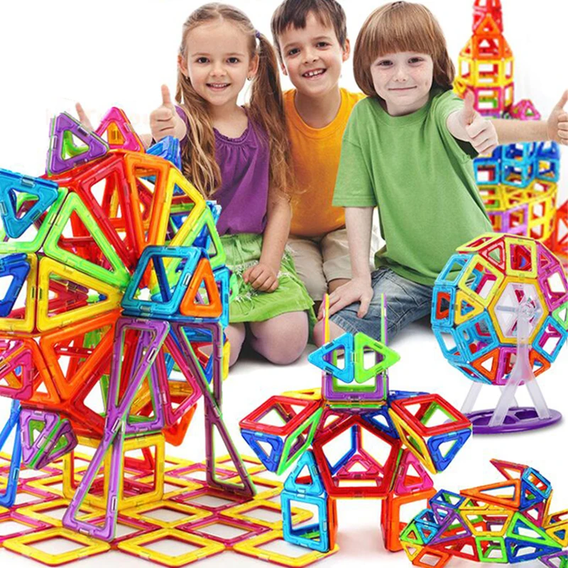 Vavis тови мини 3D DIY детские игрушки образовательные магнитные блоки модели