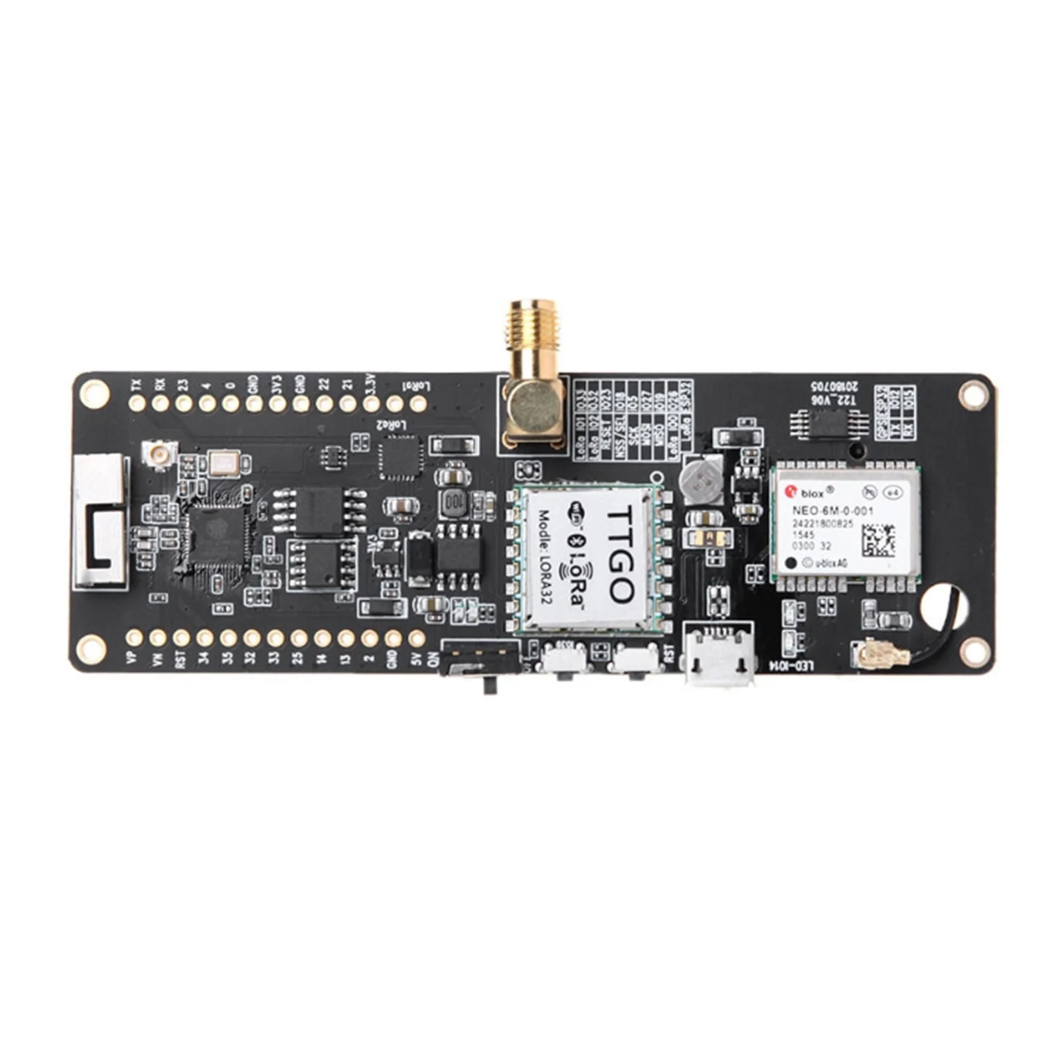 Ttgo T Beam Esp32 868 МГц Wifi беспроводной bluetooth модуль Gps Neo 6M Sma Lora 32 18650 Держатель батареи с