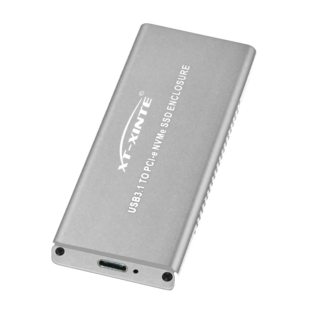 USB3.1 к PCIE M2 SSD корпус серебристый алюминиевый жесткий диск чехол с кабелем типа C M.2