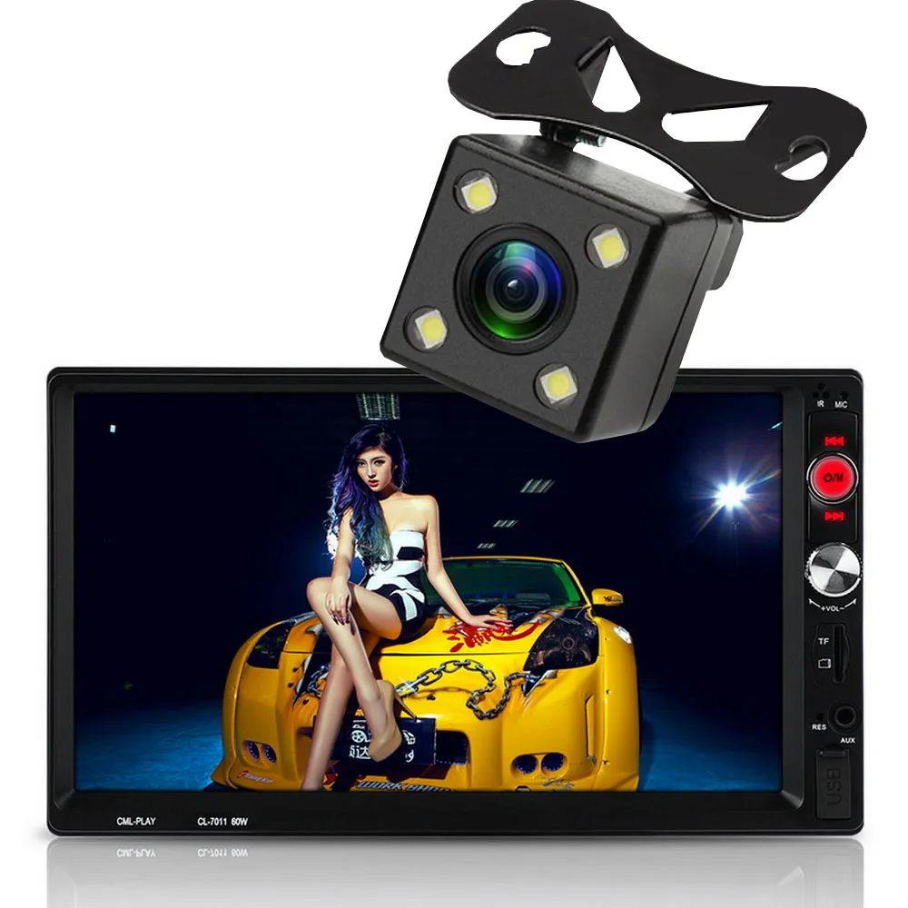 Авто Аудио mirrorlink автомобильный стерео сенсорный экран USB TF MP5 FM Cam 2 DIN Авторадио
