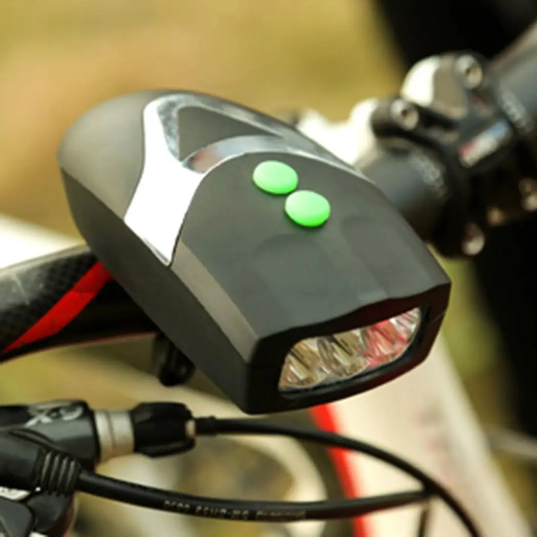 Велосипедный головной свет светодиодный фонарик с звонок на руле велосипеда