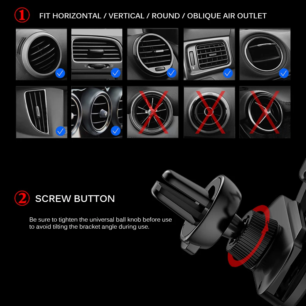 Автомобильный держатель для телефона с поворотом на 360 градусов|Подставки и