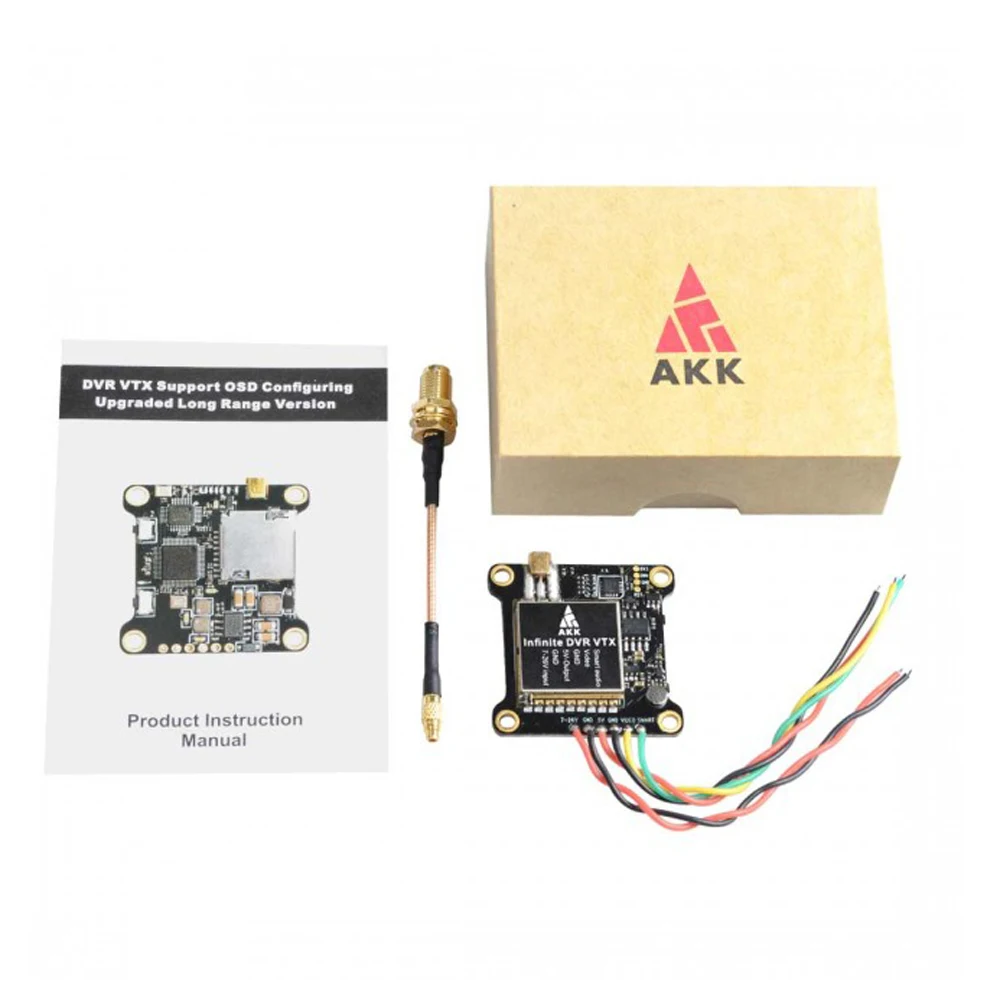 AKK Infinite DVR VTX 25/200/600 мВт поддержка мощности умный аудио переключаемый FPV передатчик