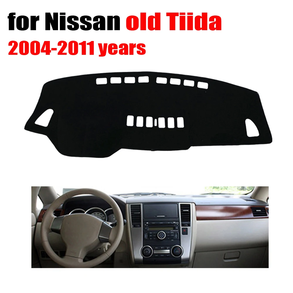 Чехлы для приборной панели автомобиля Накладка Nissan old Tiida 2004-2011 лет левосторонний