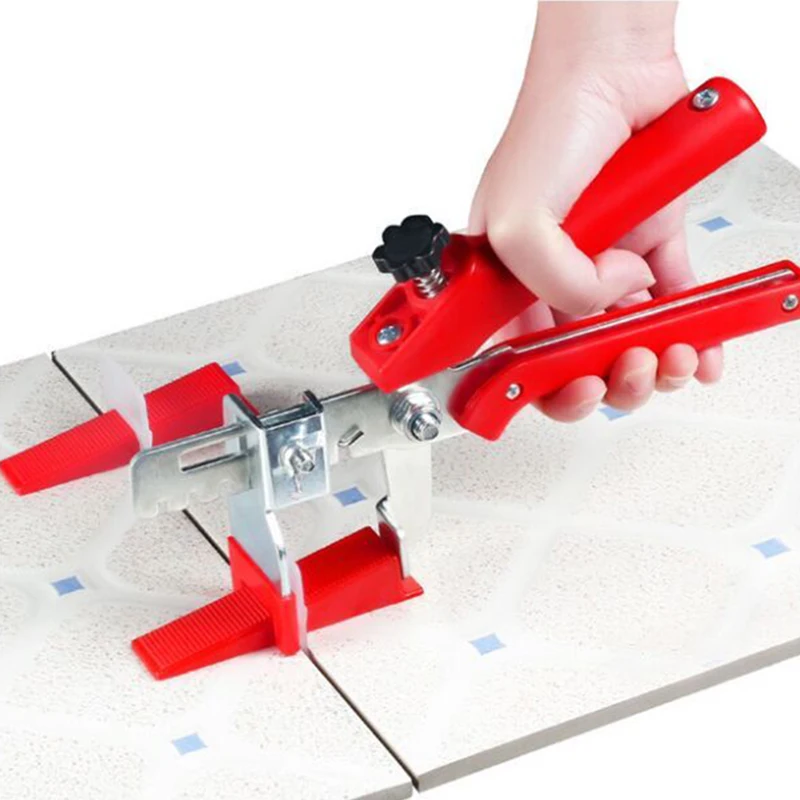 

CNIM Hot Accurate Tile Leveling System 100 Wedges+ 100 Clips+1Tile pliers Floor Wall Flat Leveler Plastic Spacers construction