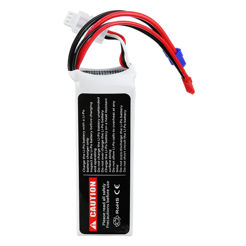 2 шт. URUAV 7 4 в 2800 мАч 20C 2S Lipo батарея EC2 JST разъем для Hubsan H501S H501A H501M H501C RC FPV гоночный