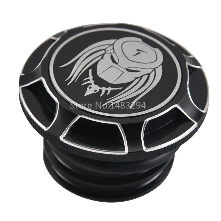 Custom Motorcycle Aluminum Alloy Black/Chrome Fuel Tank Cap Trim Lace Edge Cut Waterproof Universal Fits For Harley Models 96-14 |