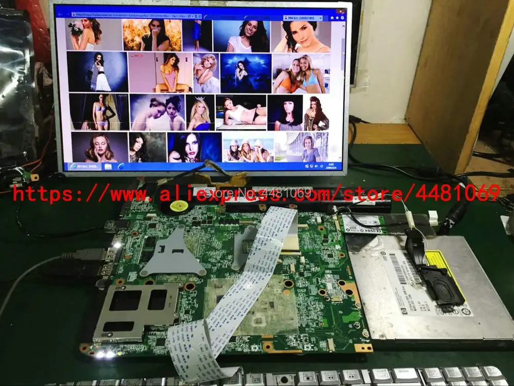 571187 001 для ноутбука HP Φ Женская материнская плата DAUT1AMB6E1 M96 1G полностью