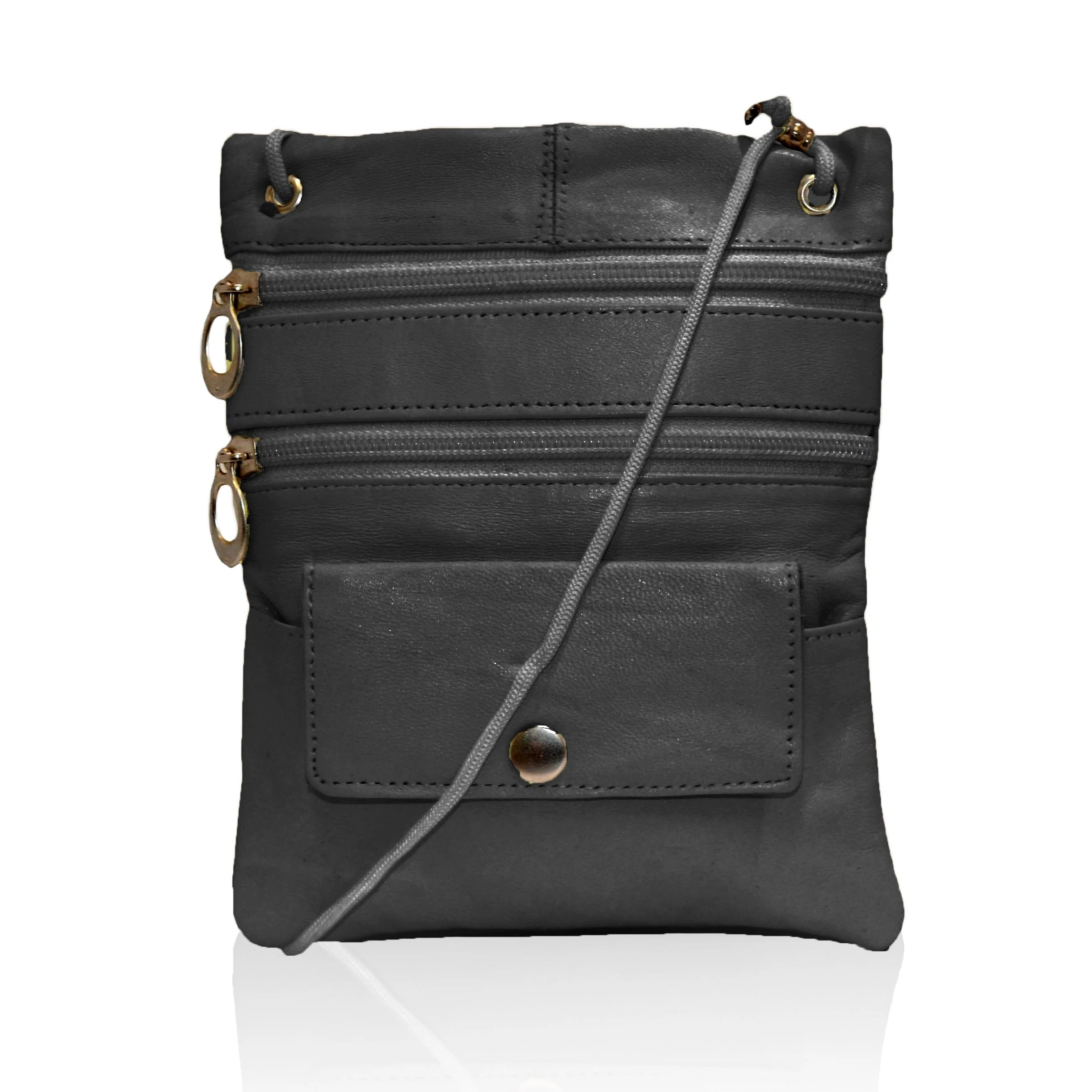 Handcrafted Leather Crossbody Purse Bag |
