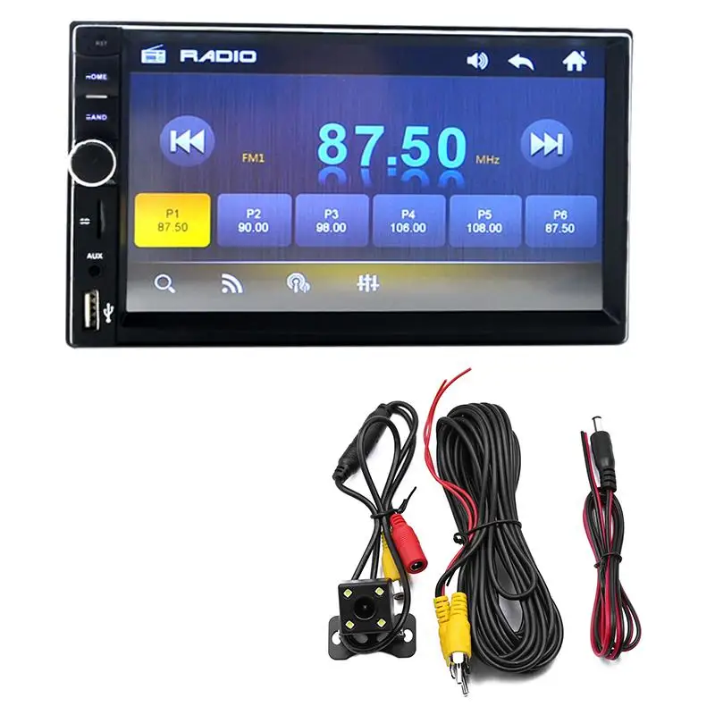 7 дюймов HD 2DIN Bluetooth Авторадио Стерео автомобильное радио MP3 MP5 плеер FM/USB/AUX +