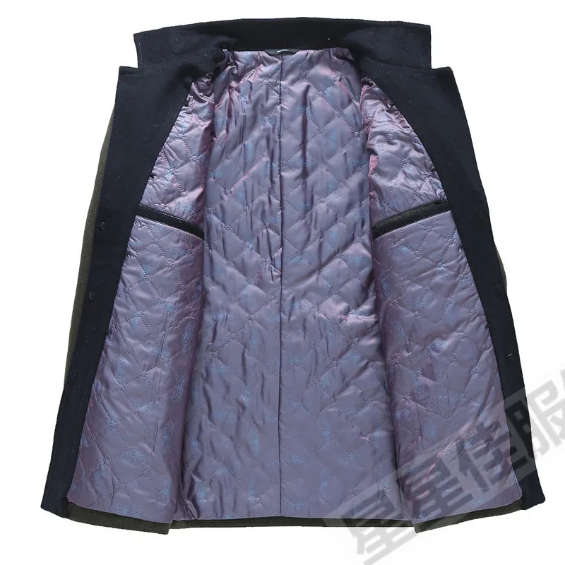 Пальто мужское шерстяное с длинным хлопковым воротником 10XL 9XL 8X 2018 | Мужская