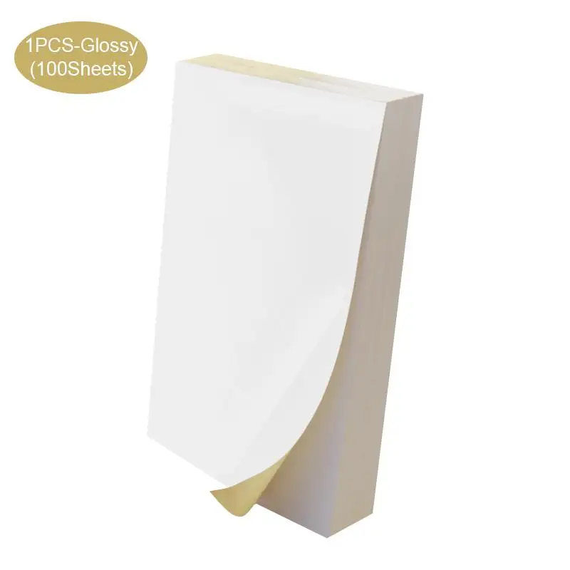 100 листов А4 самоклеящаяся бумага для печати Премиум наклейка этикеток матовая