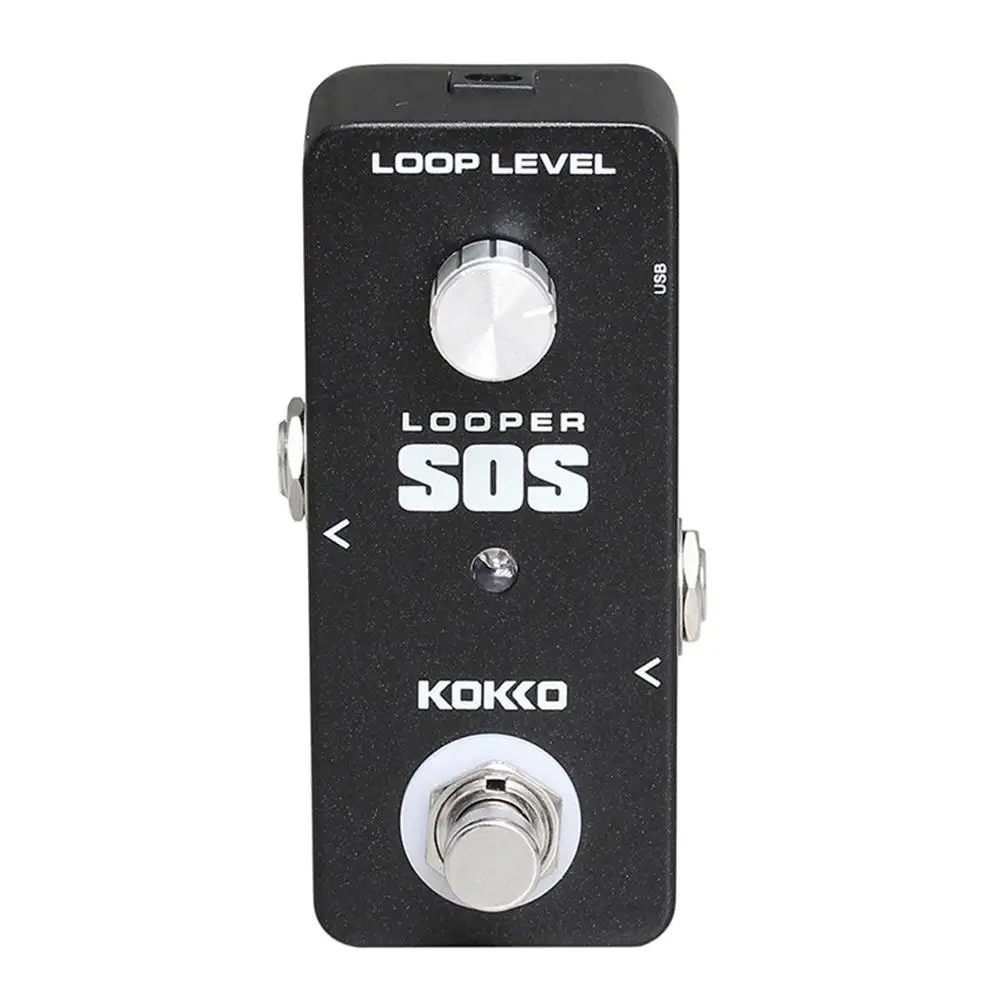 KOKKO электрическая гитара бас эффекты педаль Looper Mini SOS гитарра эффект петля с USB