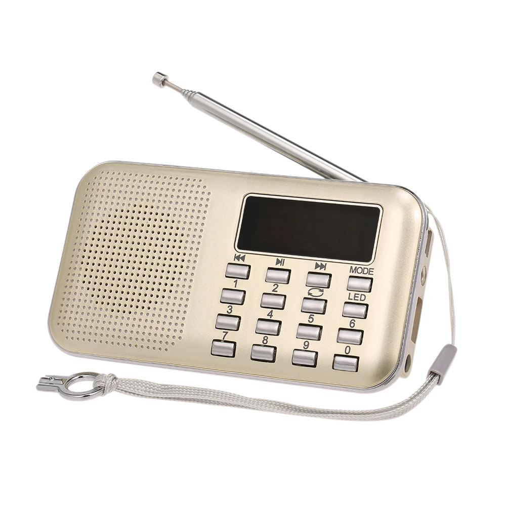 Мини радио FM 3 Вт стерео колонка цифровой портативный mp3 плеер качественный звук 2