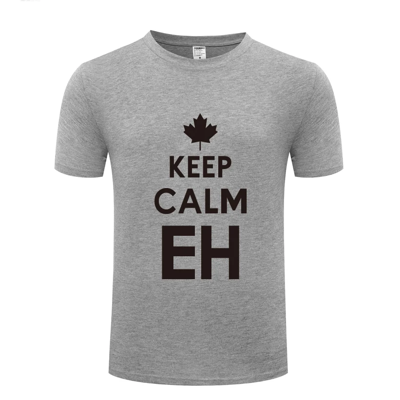 Новинка 2018 креативная Мужская Футболка Keep Calm EH футболка Новая повседневная