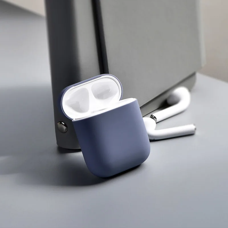 Мягкий силиконовый чехол для Airpods противоударное покрытие Apple AirPod анти