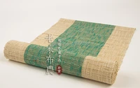 handmade zen tea mat natural ramie 100x35cm tea towel green color tea napkins cloth teahouse tea art