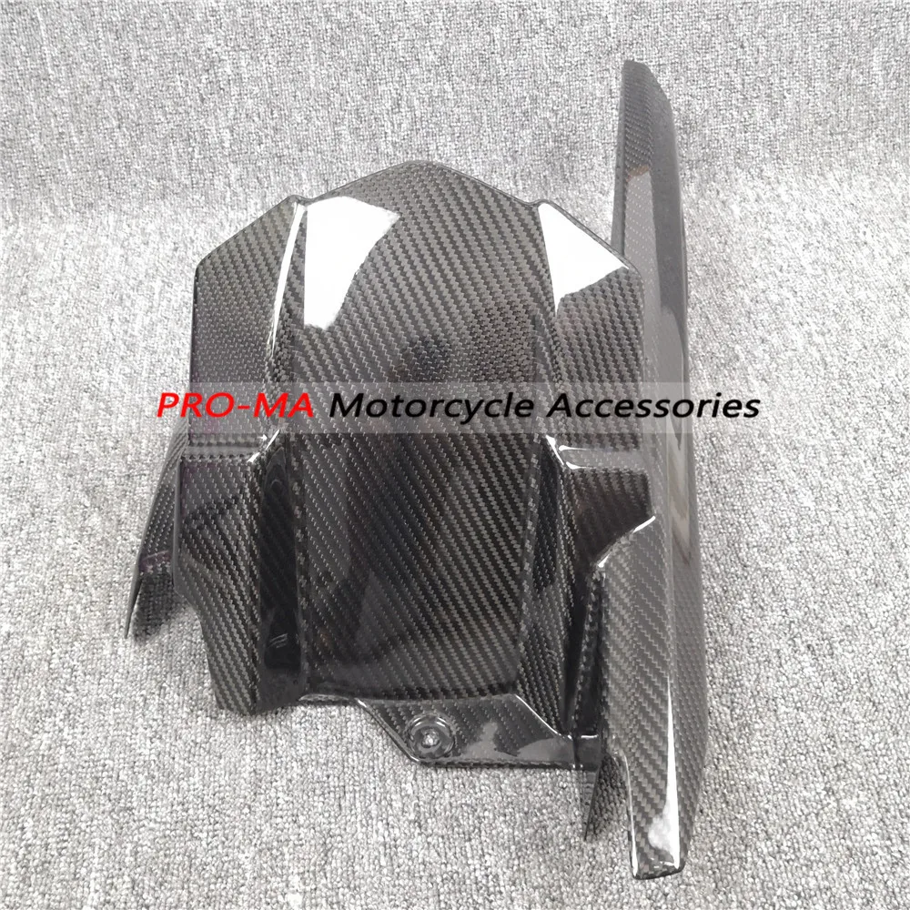 Motorcycle Rear Hugger with Chain guard in Carbon Fiber For Kawasaki Z900 2017+ RS 2018+ Twill glossy weave | Автомобили и